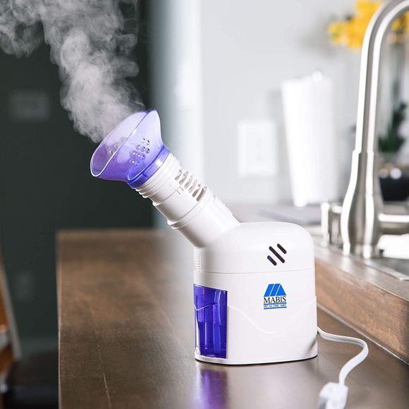Mabis Personal Steam Inhaler Vaporizer with Aromatherapy Diffuser: Purple/White - Picture 2 of 11